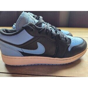 Nike Air Jordan 1 Low Boys University Blue Black Sneakers Shoes, sz 5.5